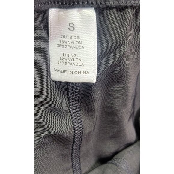 Tummy Control Pants Wide Leg Sassy Black Nylon Spandex Womens Small New in Bag - Picture 4 of 8